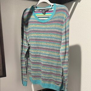 Armani Exchange Multicolor Striped Crewneck Sweater